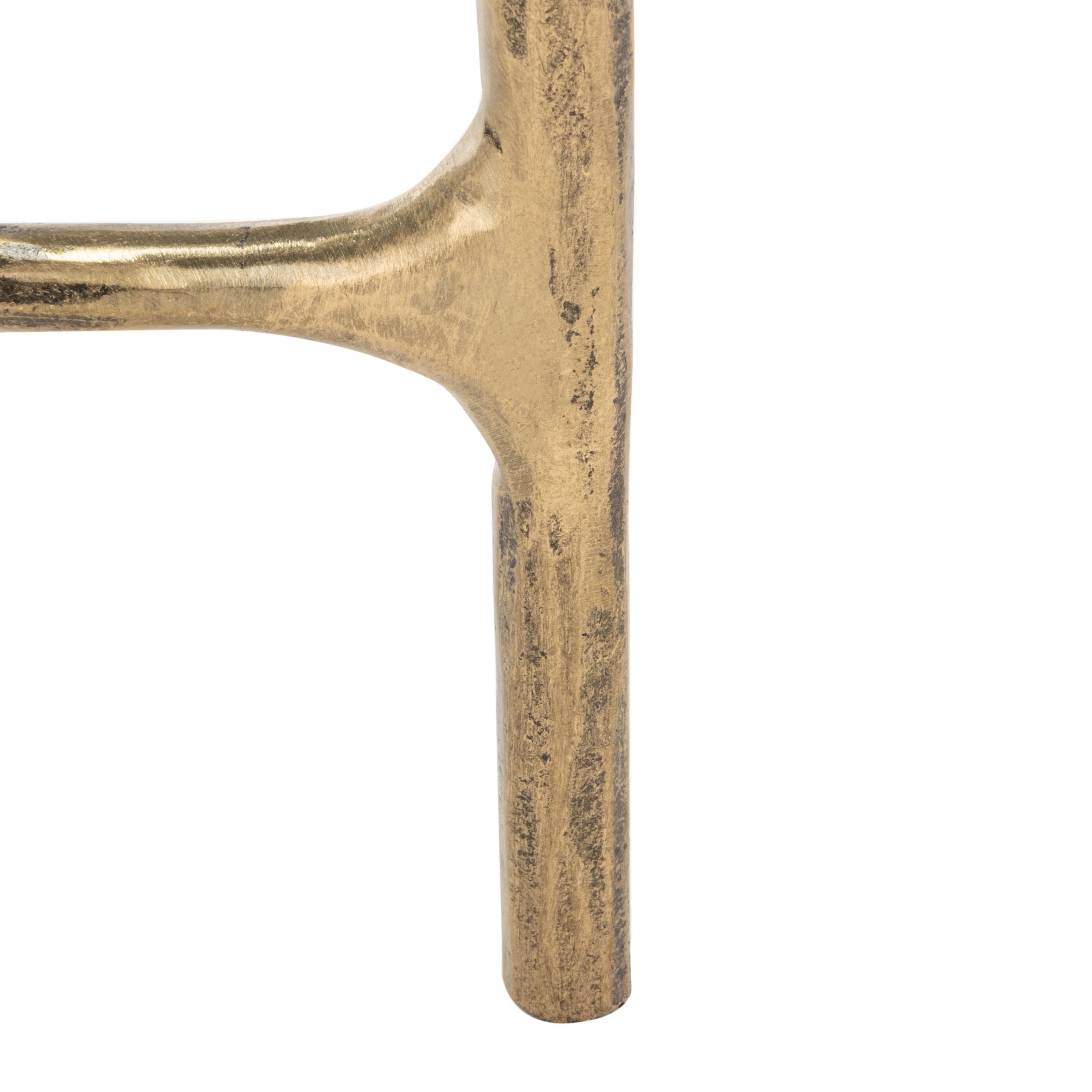 Jessa Rectangle Metal Coffee Table - Brass - Image 4