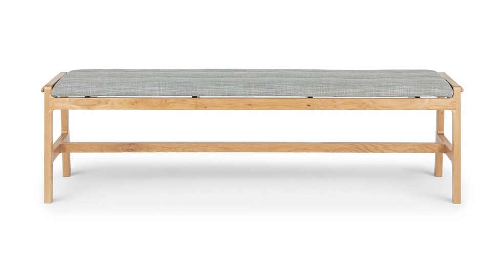 Kirun Pebble Gray Oak Bench - Image 0
