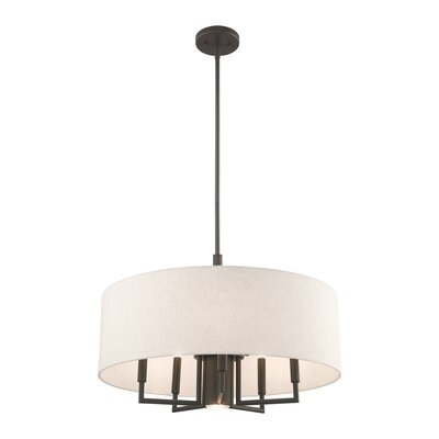 Paquette 6 - Light Shaded Drum Chandelier - Image 0