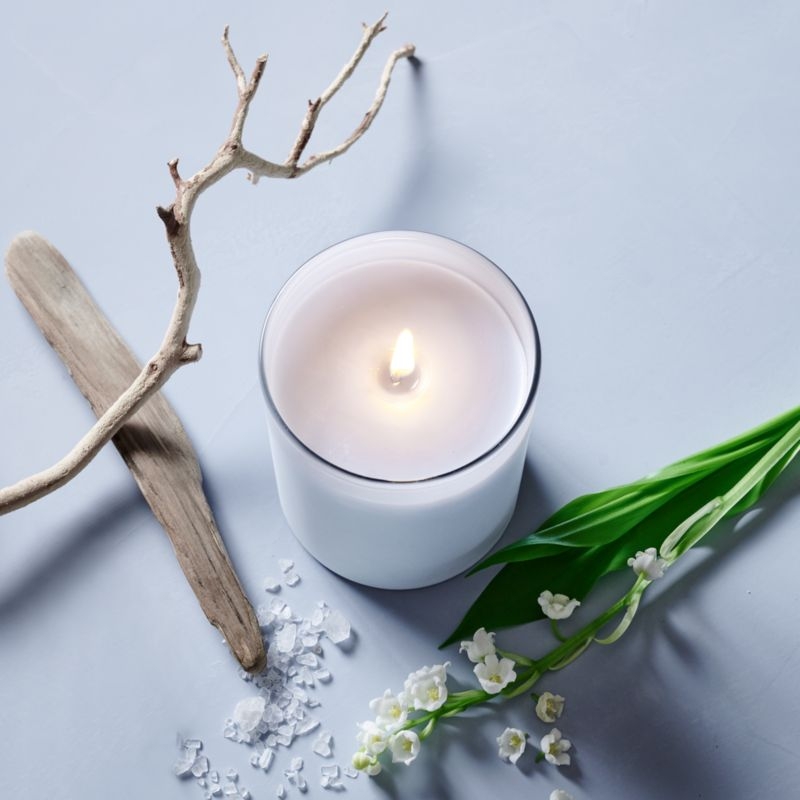 Monochrome No. 10 Ocean 1-Wick Candle - Sea Salt, Lily of the Valley and Driftwood - Image 1