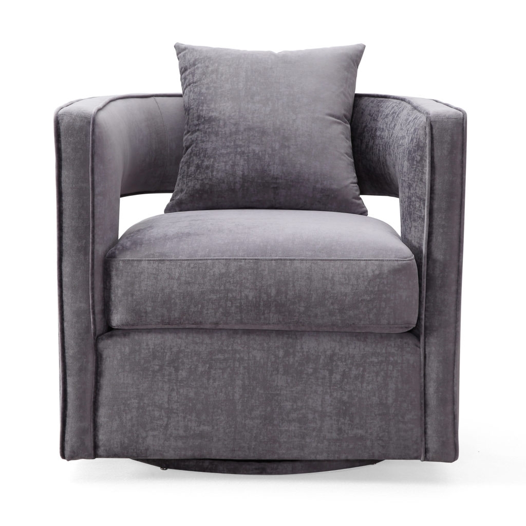 Kennedy Grey Swivel Chair - Image 2