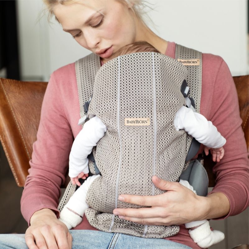 BABYBJÖRN ™ Grey Beige Mini 3D Mesh Baby Carrier - Image 3