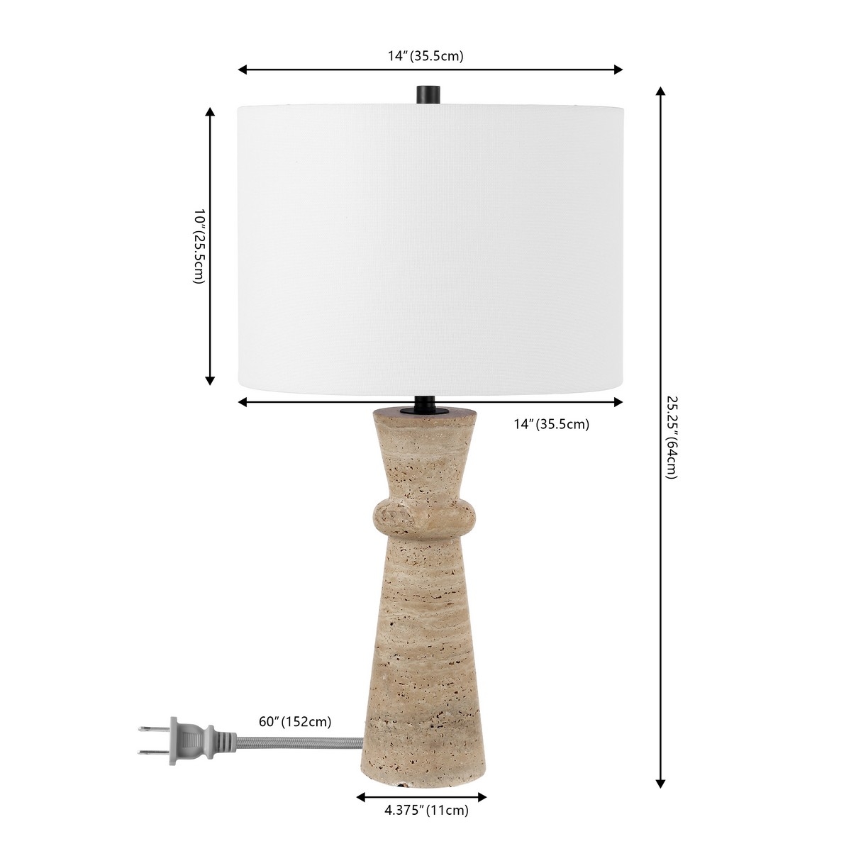Colette 25.25 Inch Table Lamp - Ivory - Safavieh - Image 5