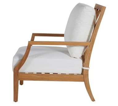 Kesao Lounge Chair Cushions, Sunbrella(R) - Outdoor Linen; Dove - Image 1