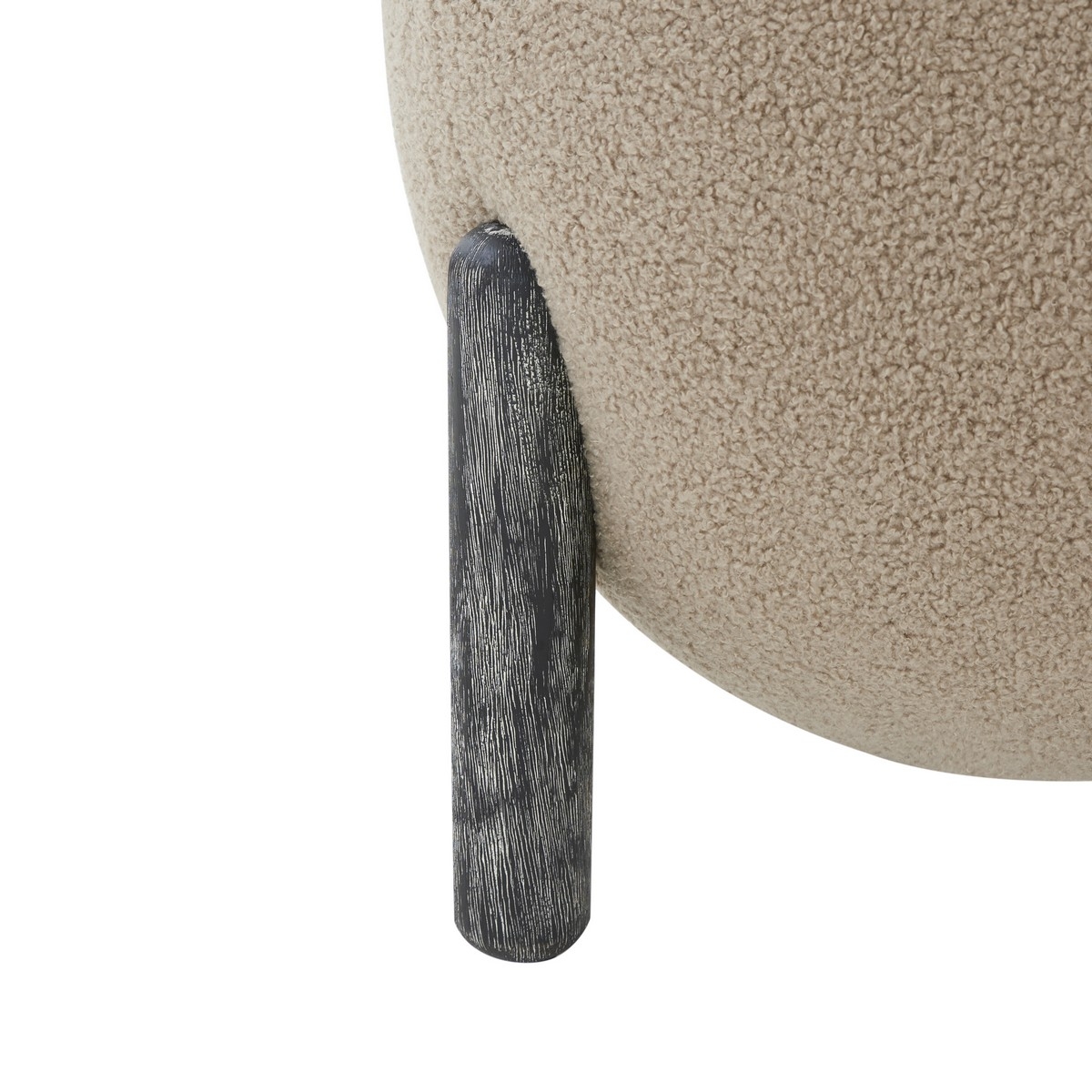 Clarabella Upholstered Ottoman - Brown / Black - Image 2