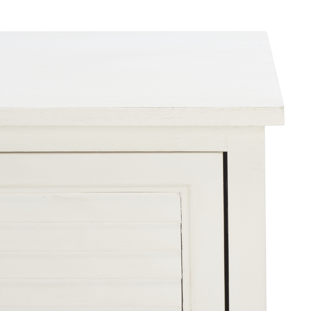 Tate 2 Door 1 Shelf Media Stand - Distressed / White - Safavieh - Image 2