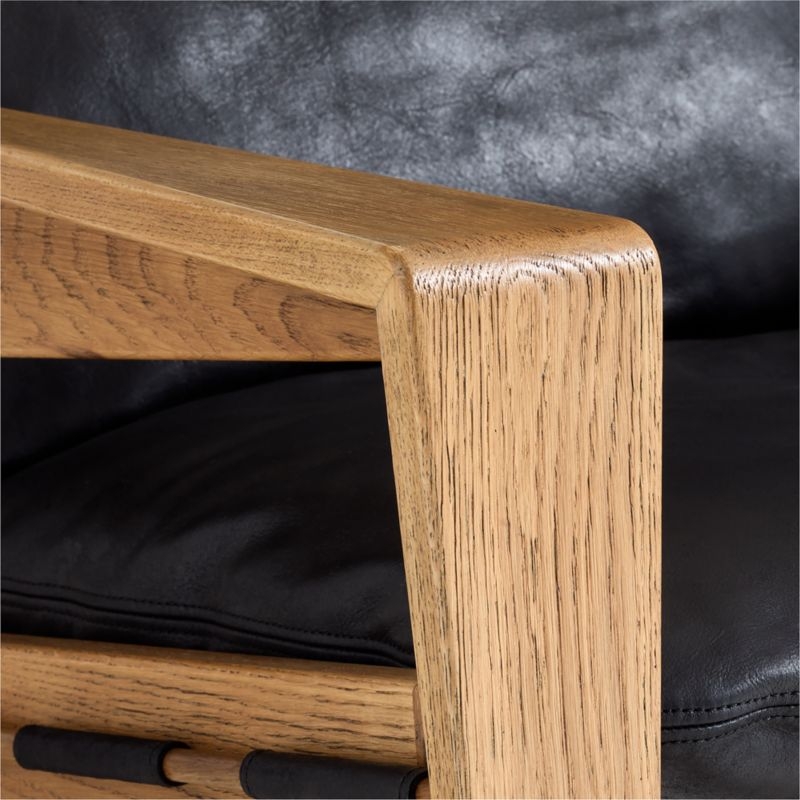 Trava Leather Accent Chair - Image 4