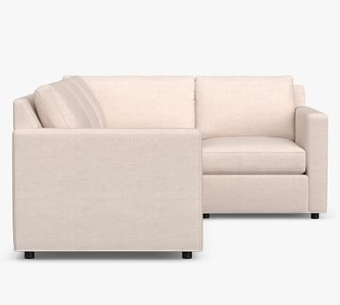 Sanford Square Arm Upholstered Right Arm 3-Piece Corner Sectional, Polyester Wrapped Cushions, Performance Heathered Tweed Desert - Image 3