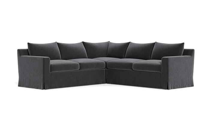 Sloan Slipcovered Corner 4-Seat Sectional Sofa - Image 1