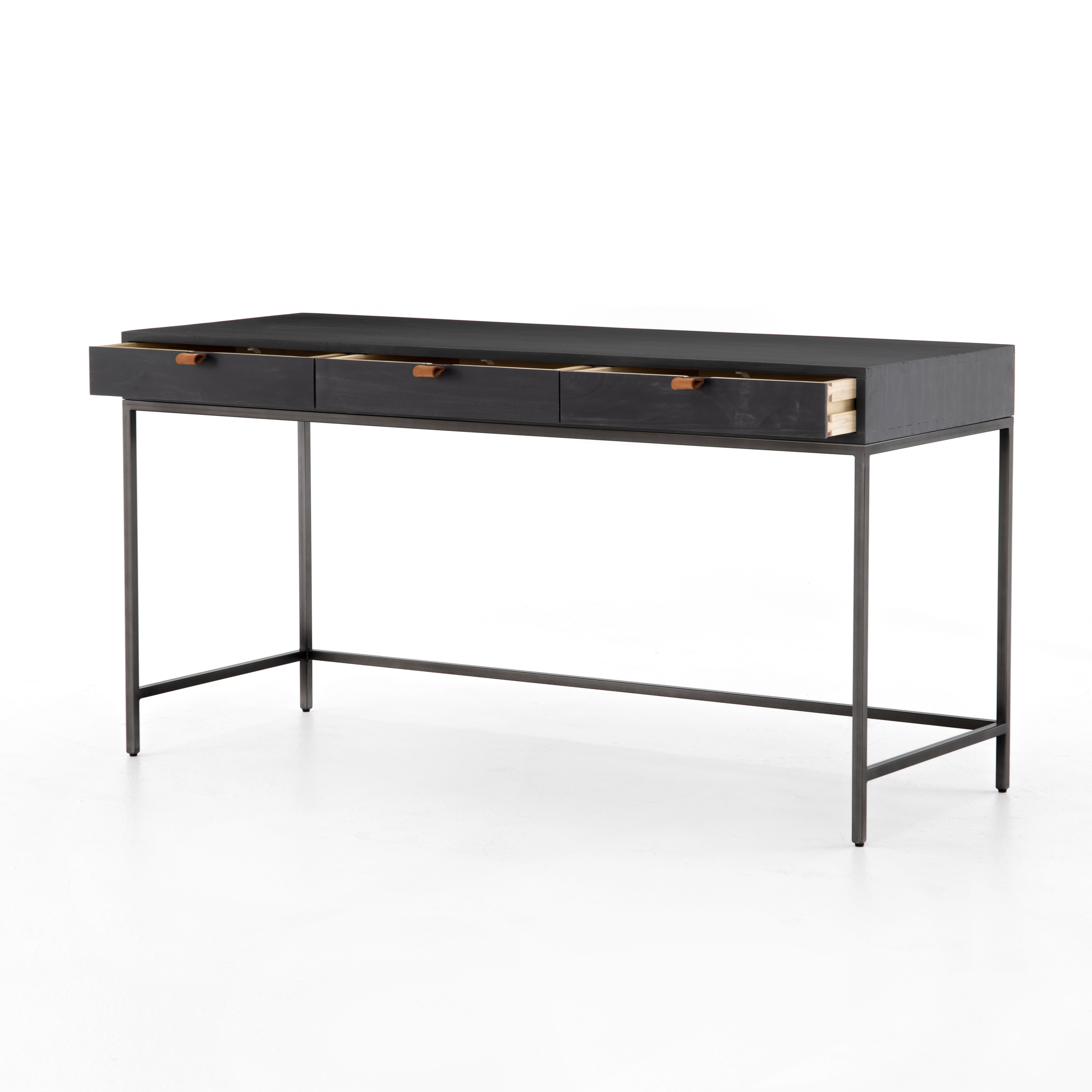 Trey Modular Writing Desk-Black Wash Pop - Image 12