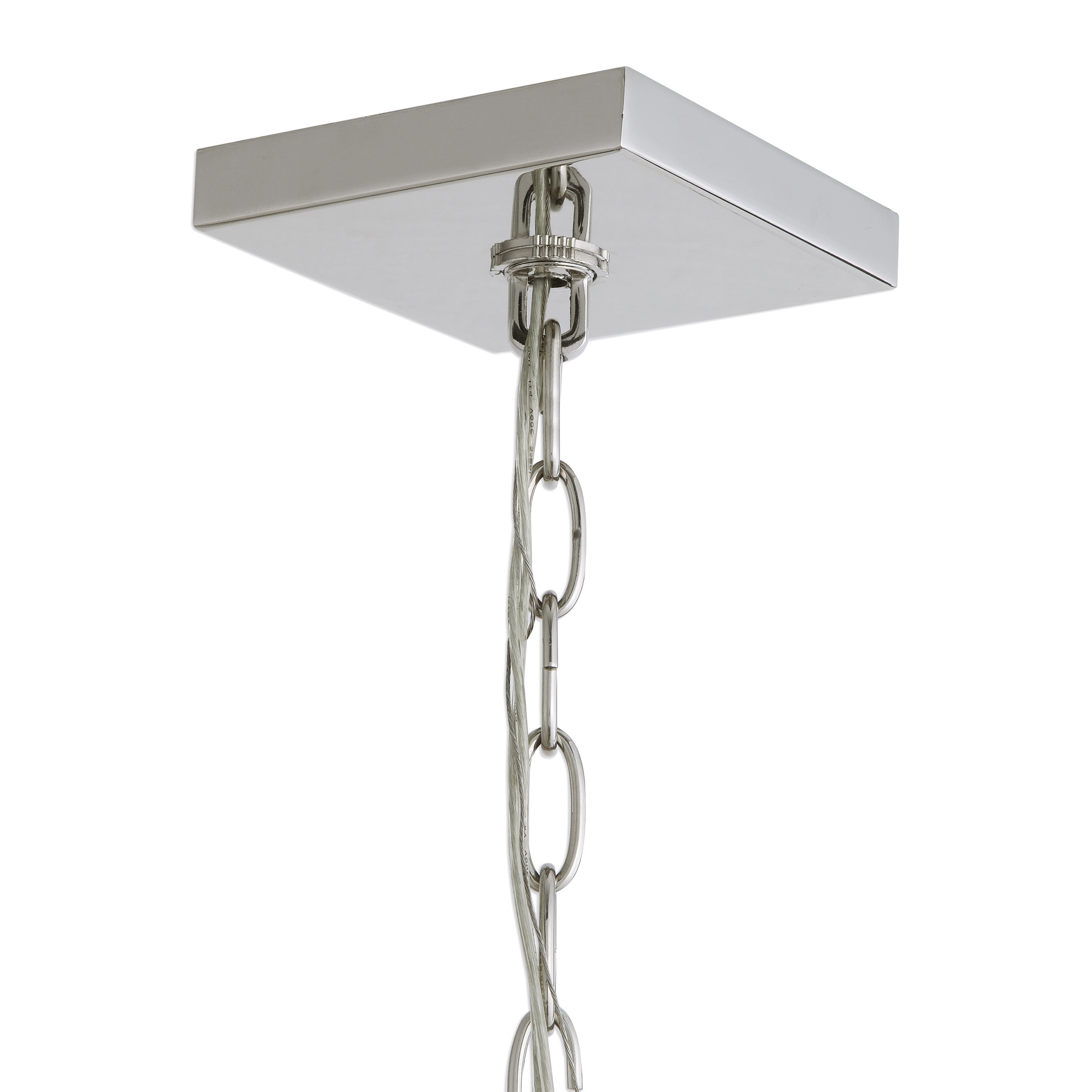 Euclid 6 Light Nickel Cube Pendant - Image 6