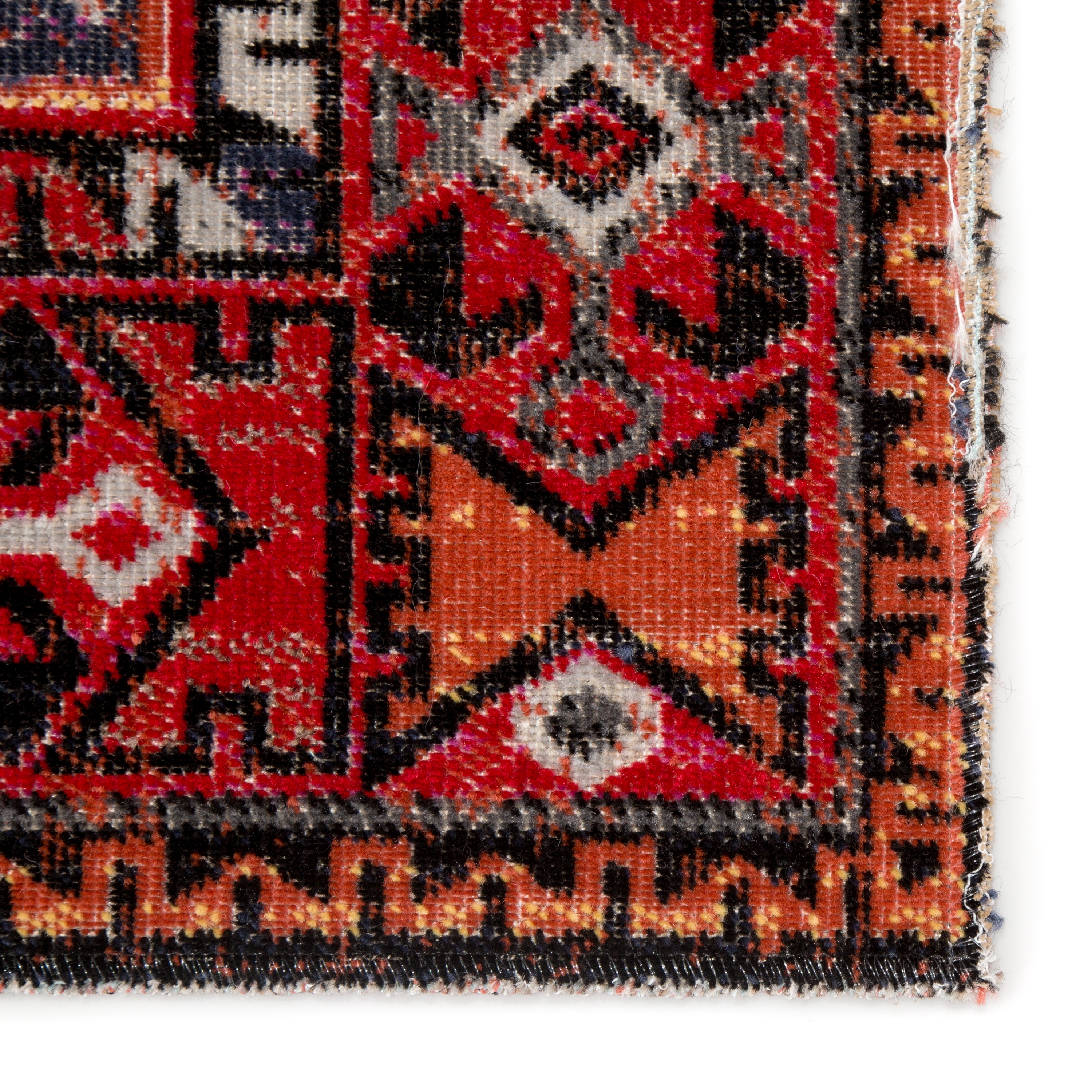 Paloma Indoor/ Outdoor Tribal Red/ Black Runner Rug (2'6"X8') - Image 3