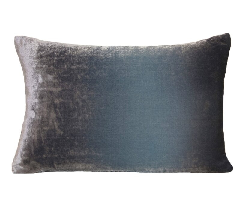 Kevin O'Brien Studio Velvet Throw Pillow Color: Dusk, Size: 14" x 20" - Image 0