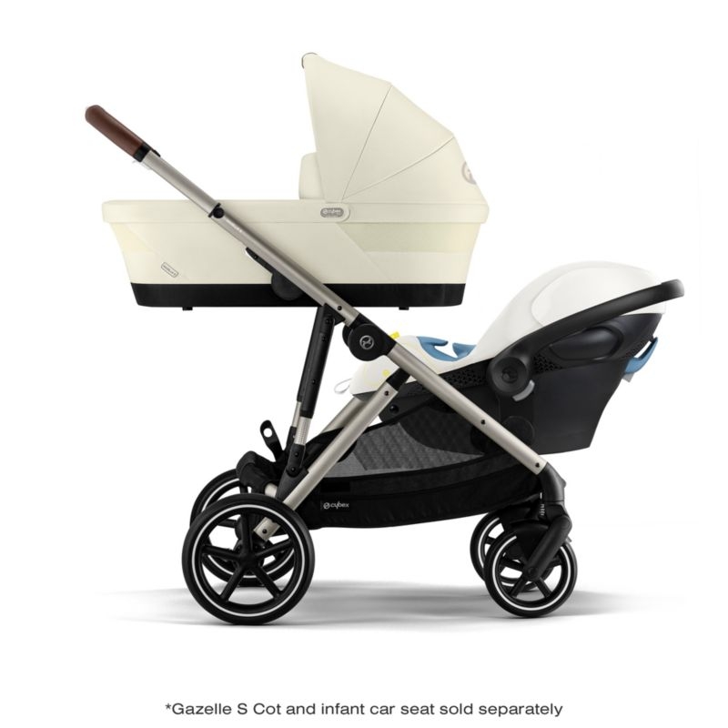 CYBEX Seashell Beige Gazelle S Second Sibling Seat for Gazelle S Baby Stroller - Image 9