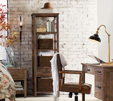 Paulsen Reclaimed Wood Bookcase, Cinder Gray - Image 1