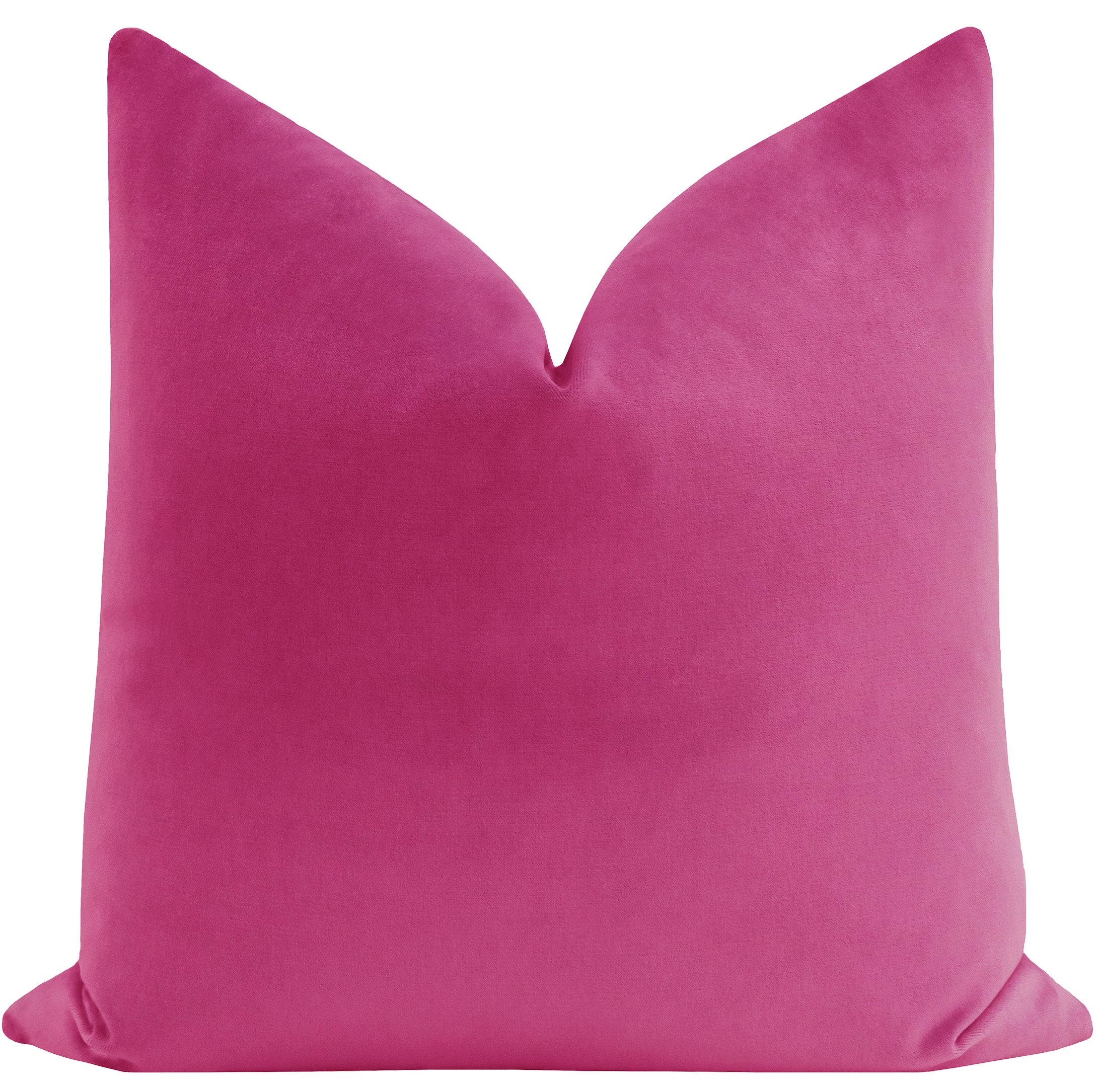 SOCIETY VELVET // CERISE - 20” X 26” STANDARD SHAM / Knife Edge - Image 0