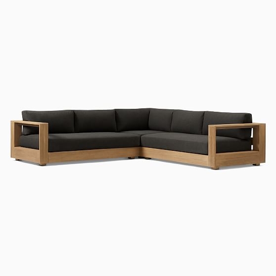 Telluride Sectional, Set 3: L-Shaped 3 Piece Sectional, Reef/Charcoal - Image 0
