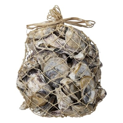 2 Piece Strauser Oysters in Abaca Net Bags Sculpture Set - Image 0