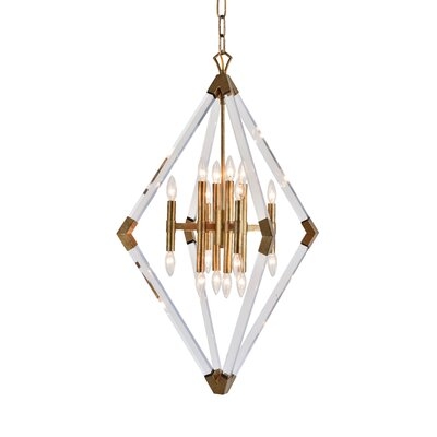 Maiden Lane 16 - Light Unique Geometric Chandelier with Acrylic Accents - Image 0