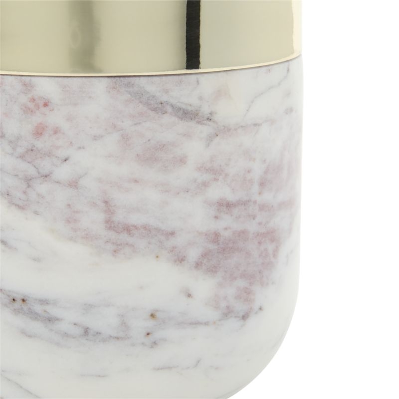 Capsule Small Marble Canister with Gold Lid - Image 10