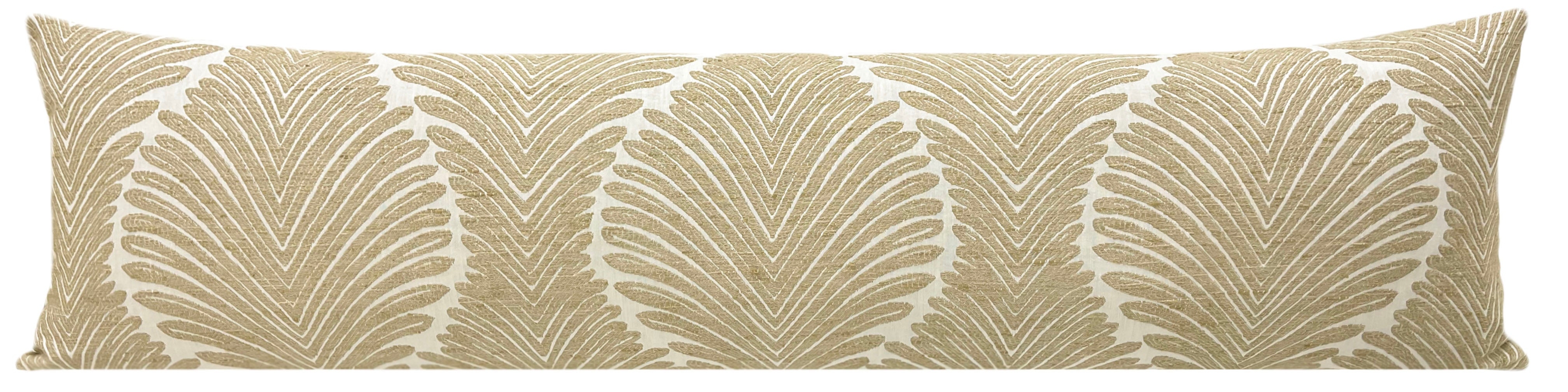 THE XL LUMBAR :: MUSGROVE CHENILLE // NATURAL - XL LUMBAR 14" X 48" - Image 1