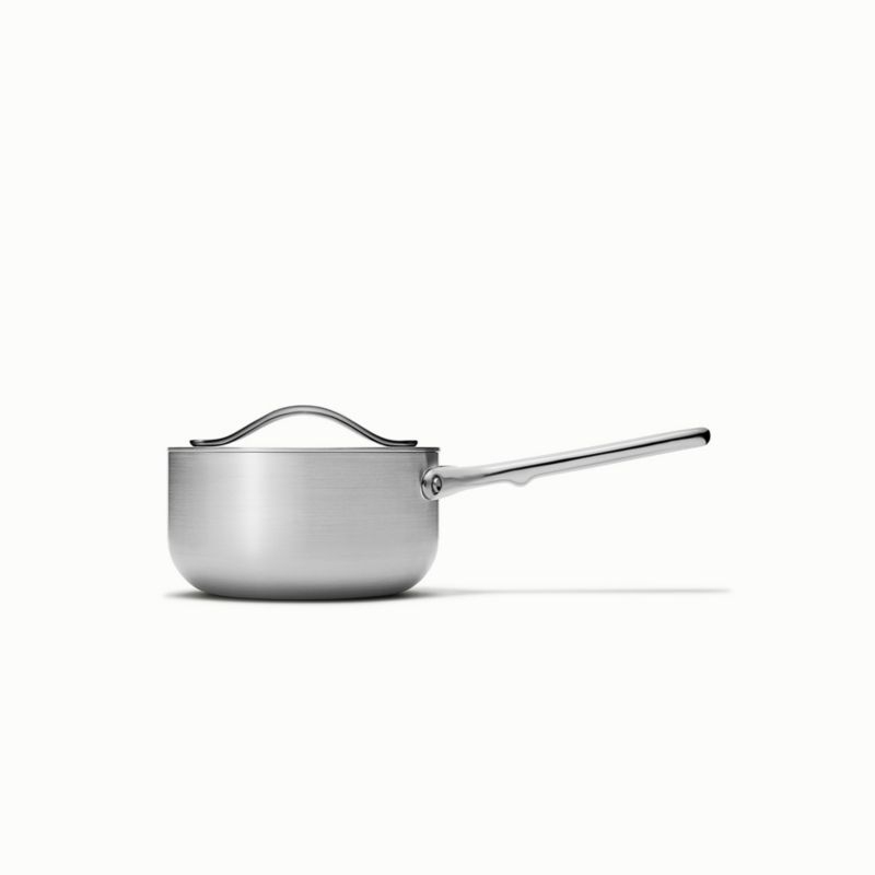 Caraway ® Stainless Steel Mini Fry Pan and Stainless Steel Mini Saucepan Duo - Image 1