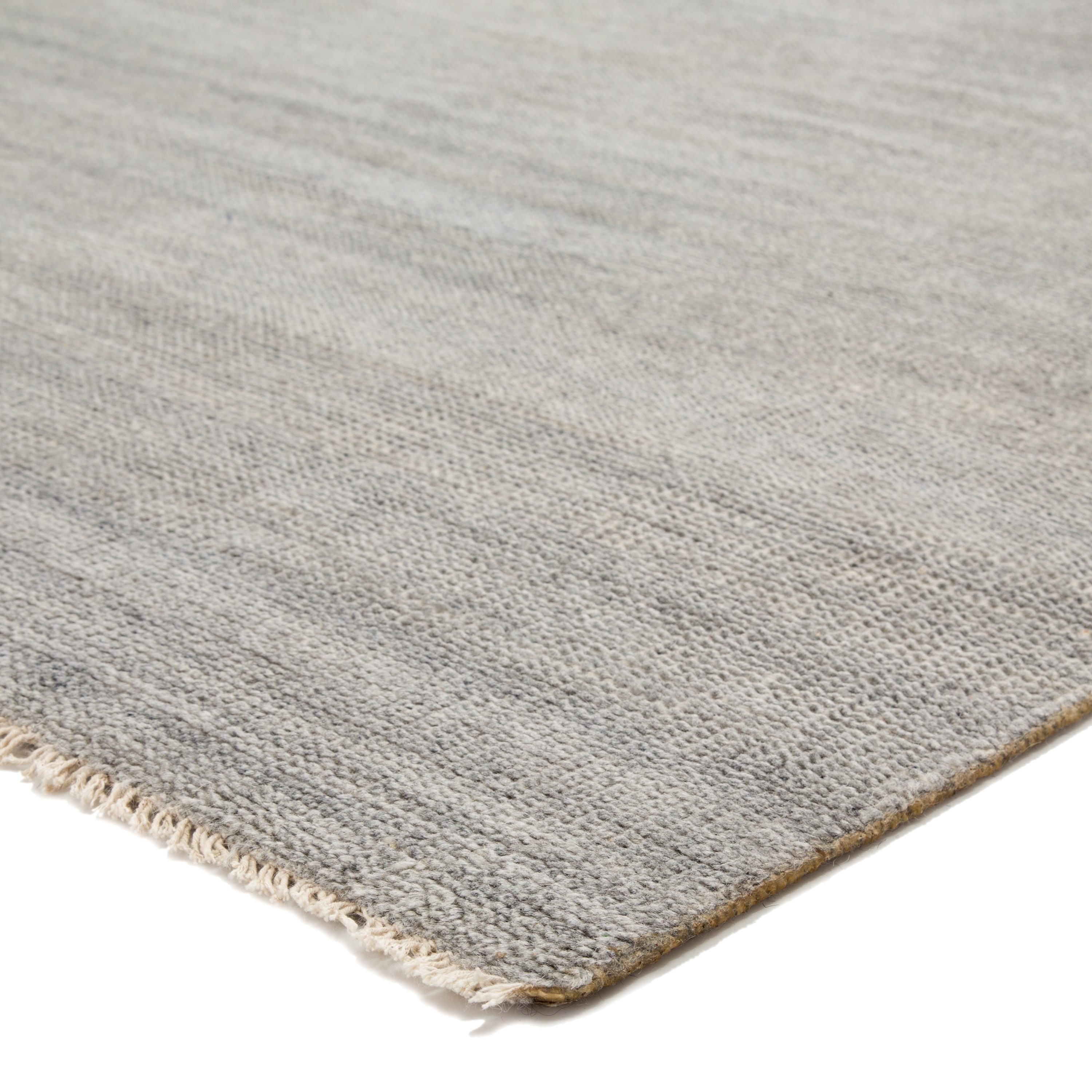 Origin Hand-Knotted Solid Light Gray Area Rug (10'X14') - Image 1