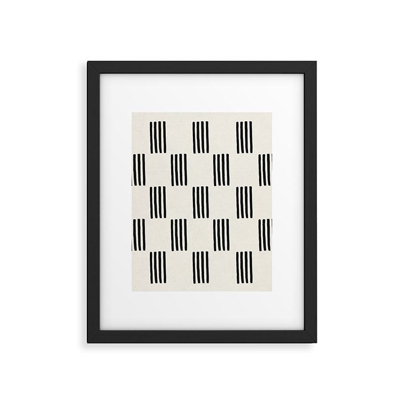 Formation by Rose Beck - Framed Art Print Modern Black 18" x 24" - Image 0