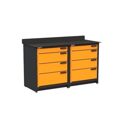 36" H x 24" W x 60" D 2 Piece Storage Cabinet Set - Image 0