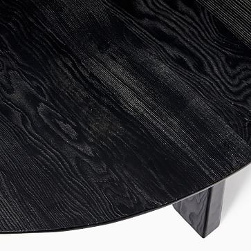 Tanner Solid Wood Black 40" Round Hemlock Coffee Table - Image 5