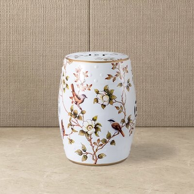 Ceramic Side Table Heavy Duty Patio Sturdy Ceramic Garden Stool Plant Table, Oriental Chinese Style Glazed Porcelain Stool, Indoor Outdoor Ceramic Decorative Garden Stool - Image 0