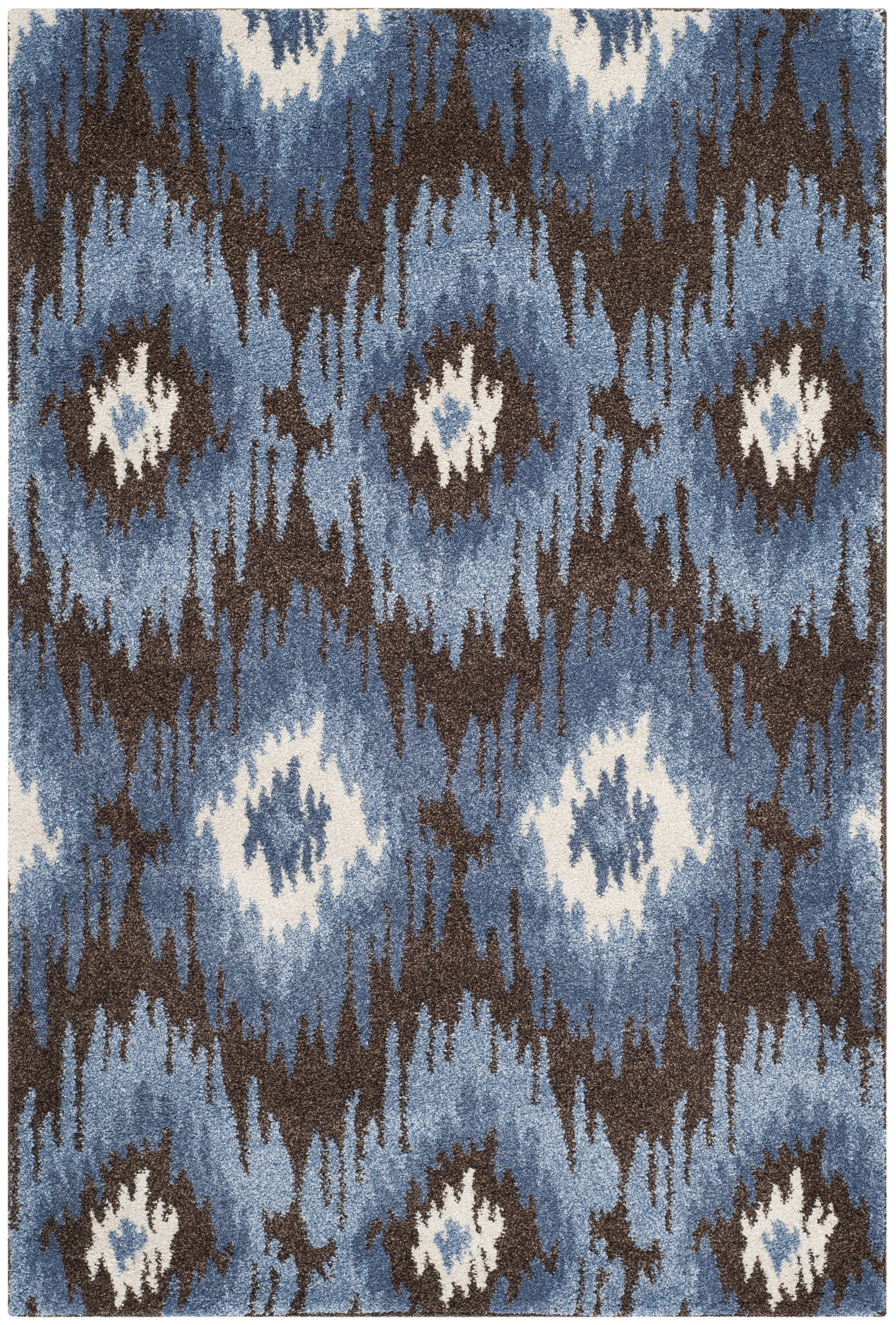 Arlo Home Woven Area Rug, RET2143-2865, Dark Brown/Blue,  3' X 5' - Image 0