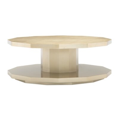 Pedestal Coffee Table with Storage - Image 0
