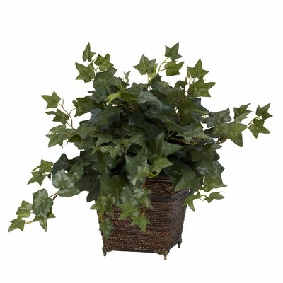 17" Artificial Ivy Plant in Planter - Image 0