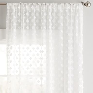 Cloud Sheer Curtain Panel (84"), Ivory (Single Panel) - Image 1