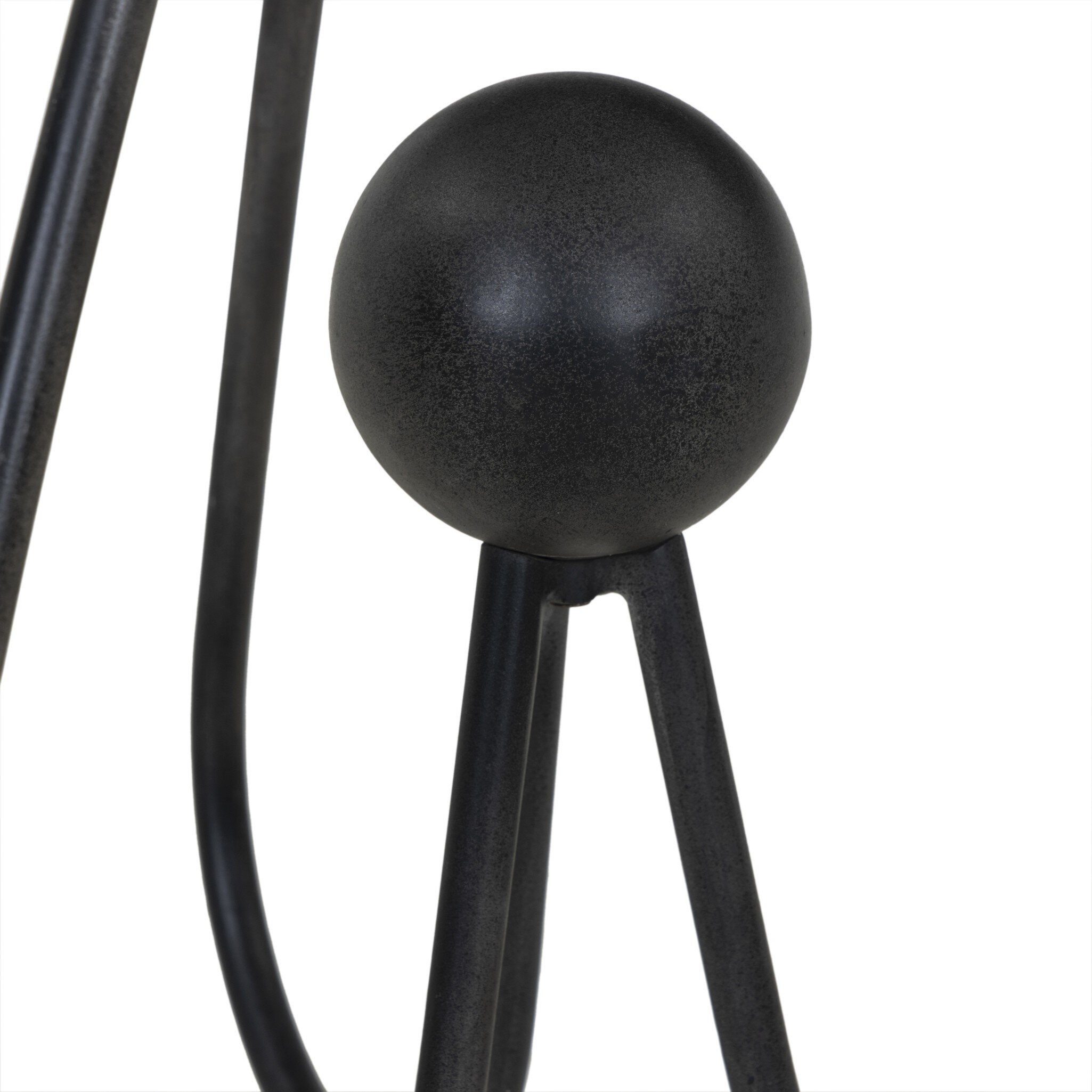 Clove End Table - Veined White Marble - Image 9