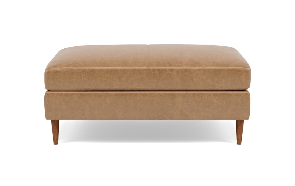 Sloan Leather Ottoman - Image 0