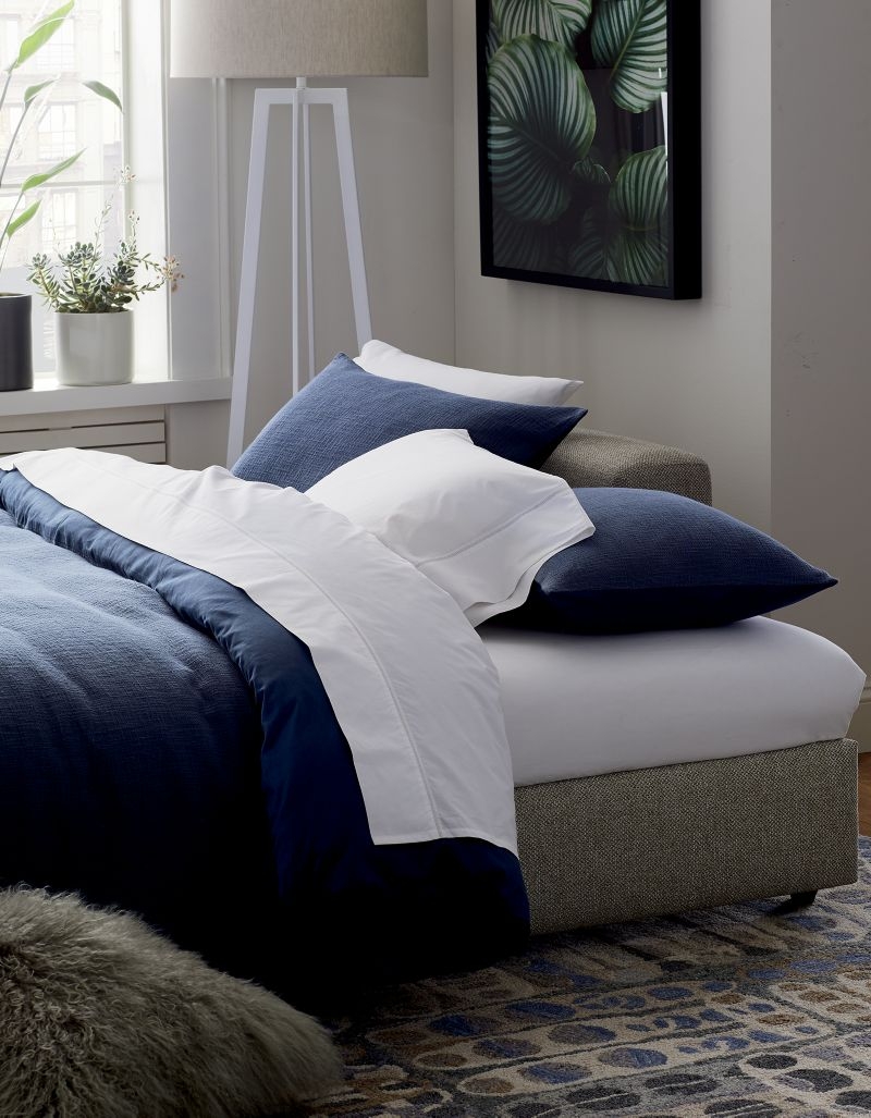 Lindstrom Cotton Blue Full/Queen Duvet Cover - Image 2