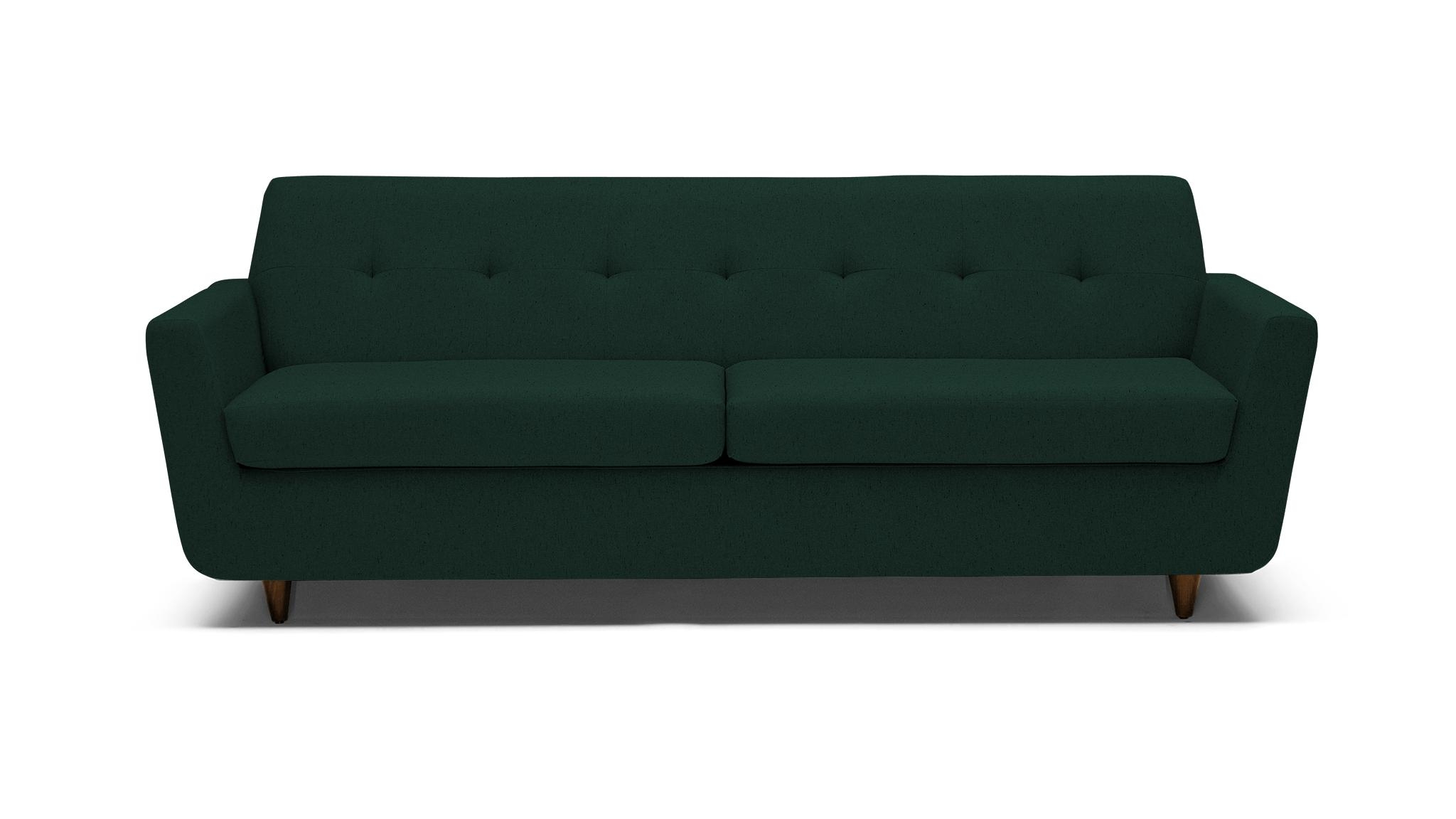 Green Hughes Mid Century Modern Sleeper Sofa - Royale Evergreen - Mocha - Image 0