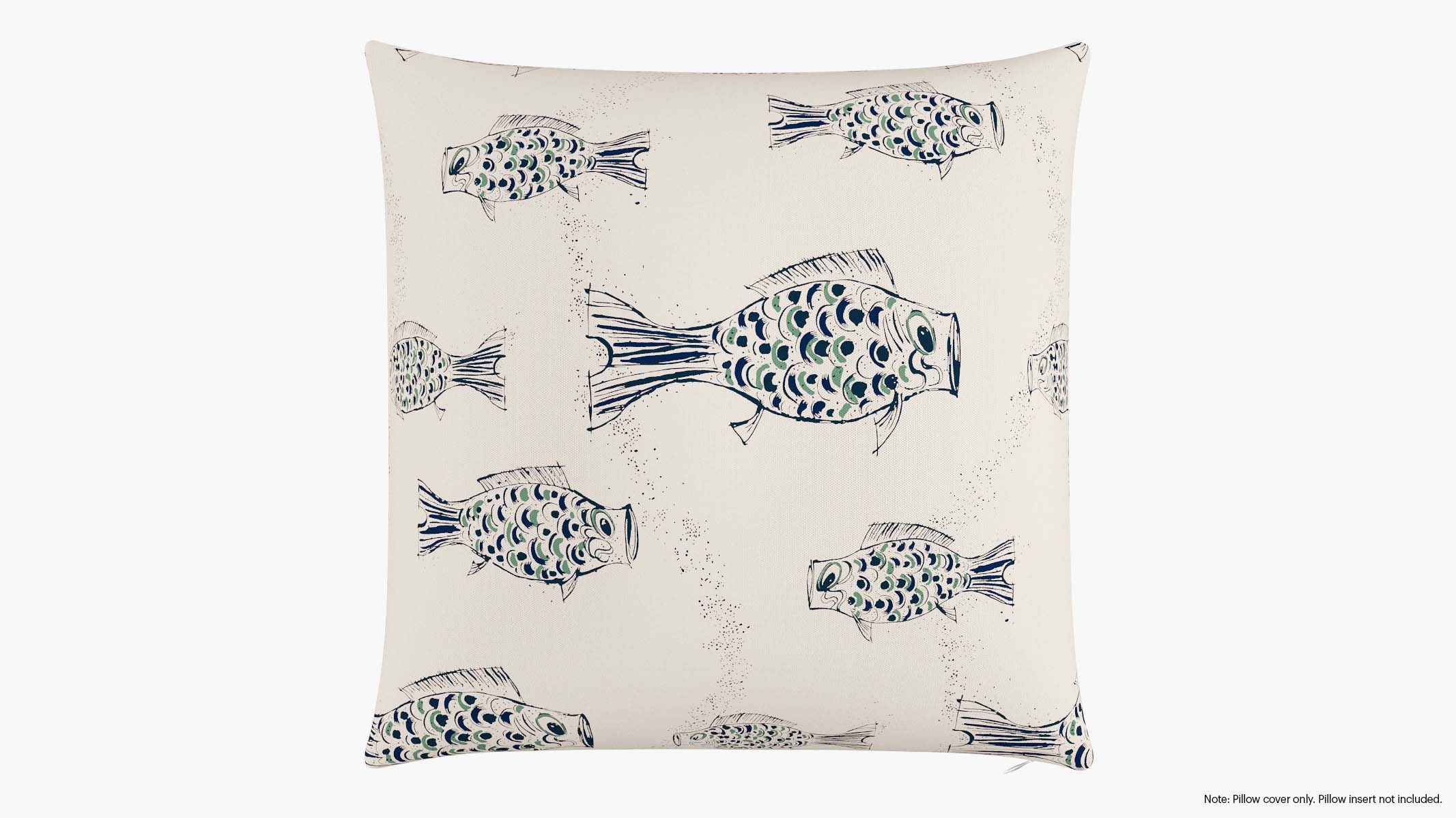Throw Pillow Cover 26", Canvas Sakana, 26" x 26" - Image 0
