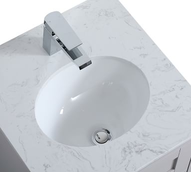 Gray Cedra Single Sink Vanity, 18" - Image 1