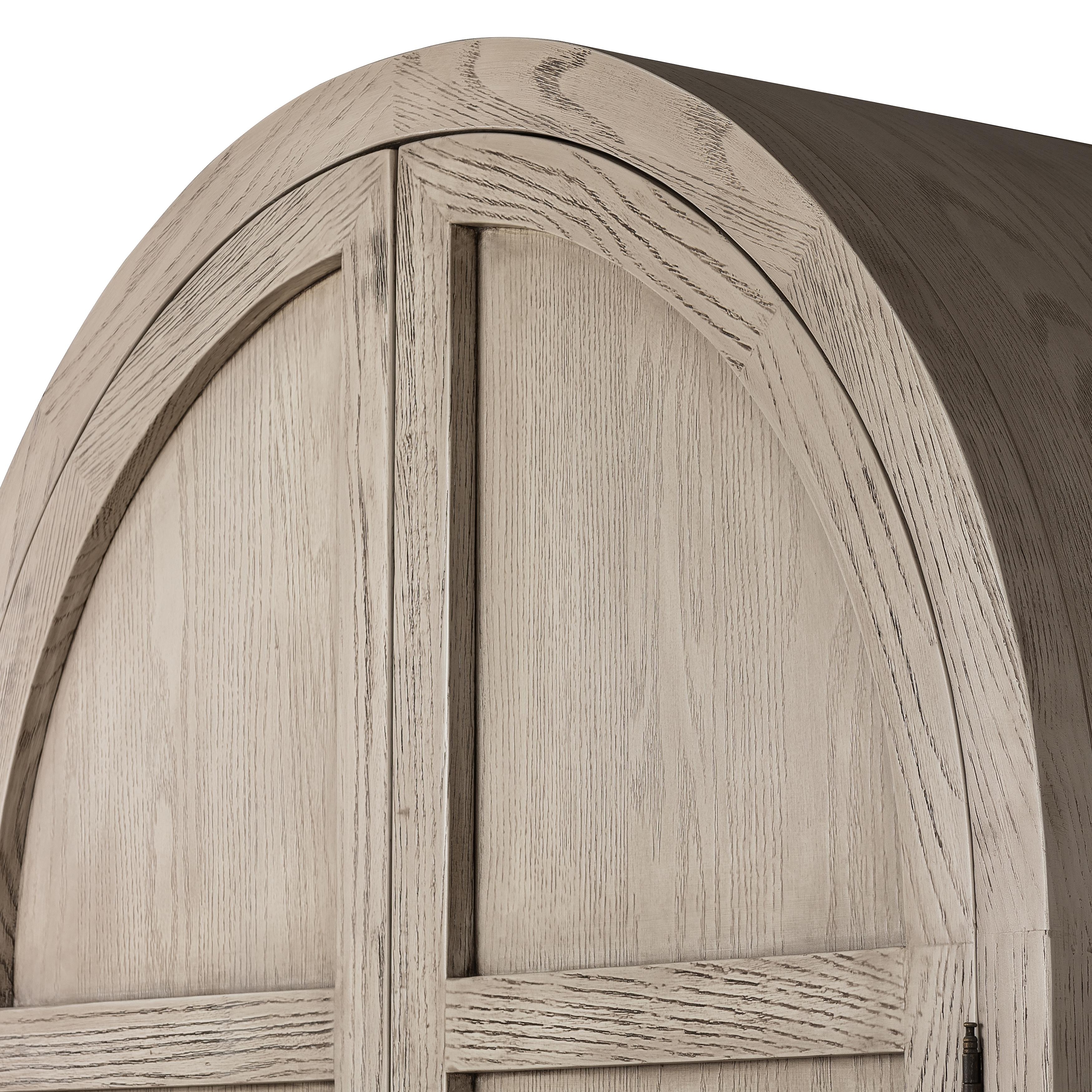 Tolle Panel Door Cabinet-Rstic Wht - Image 6