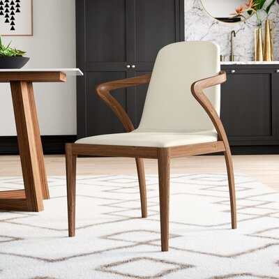 Mullan Solid Wood Upholstered Dining Chair - Image 0