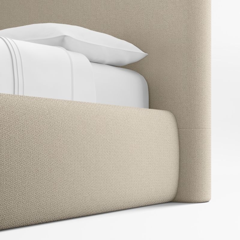 Anneli Taupe Upholstered California King Bed - Image 3
