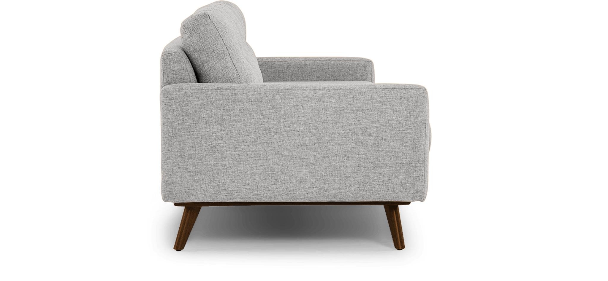 Gray Hopson Mid Century Modern Grand Sofa - Sunbrella Premier Fog - Mocha - Image 2