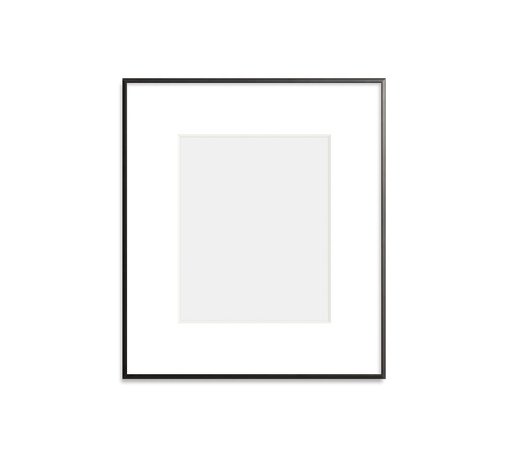 Thin Metal Gallery Frame, 3" Mat, 8x10 - Matte Black - Image 0