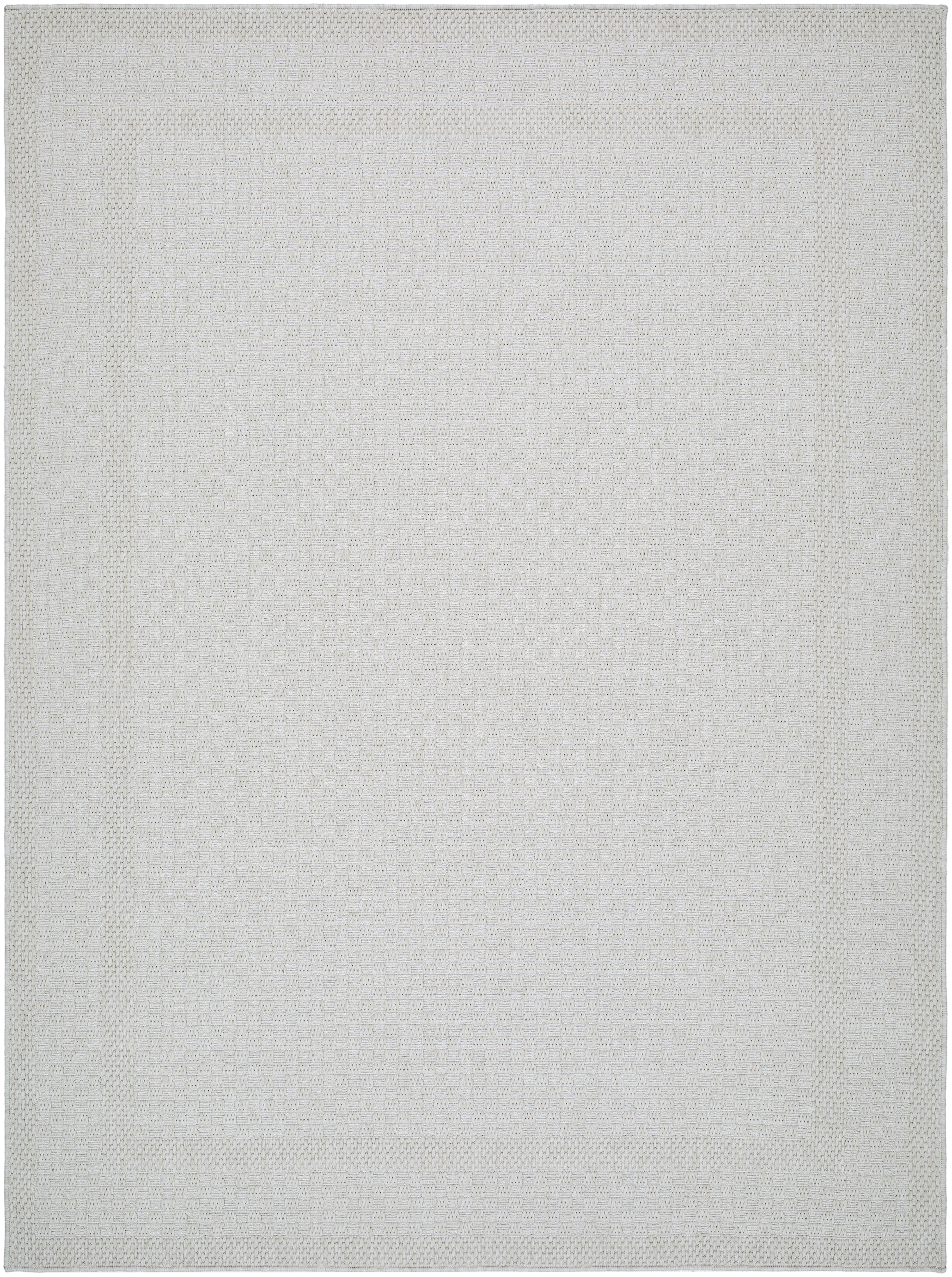 Sandra Beige Outdoor 6'7" x 9' Machine Woven Rug - Image 0