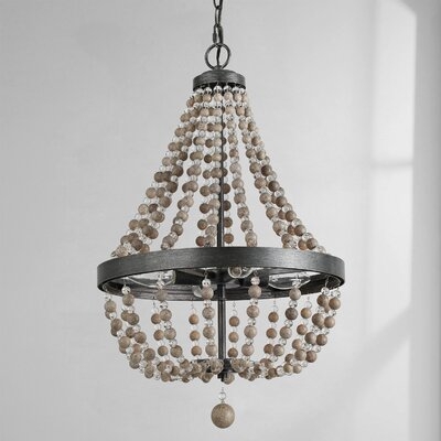 4 - Light Unique / Statement Empire Chandelier with Beaded Accents - Image 0