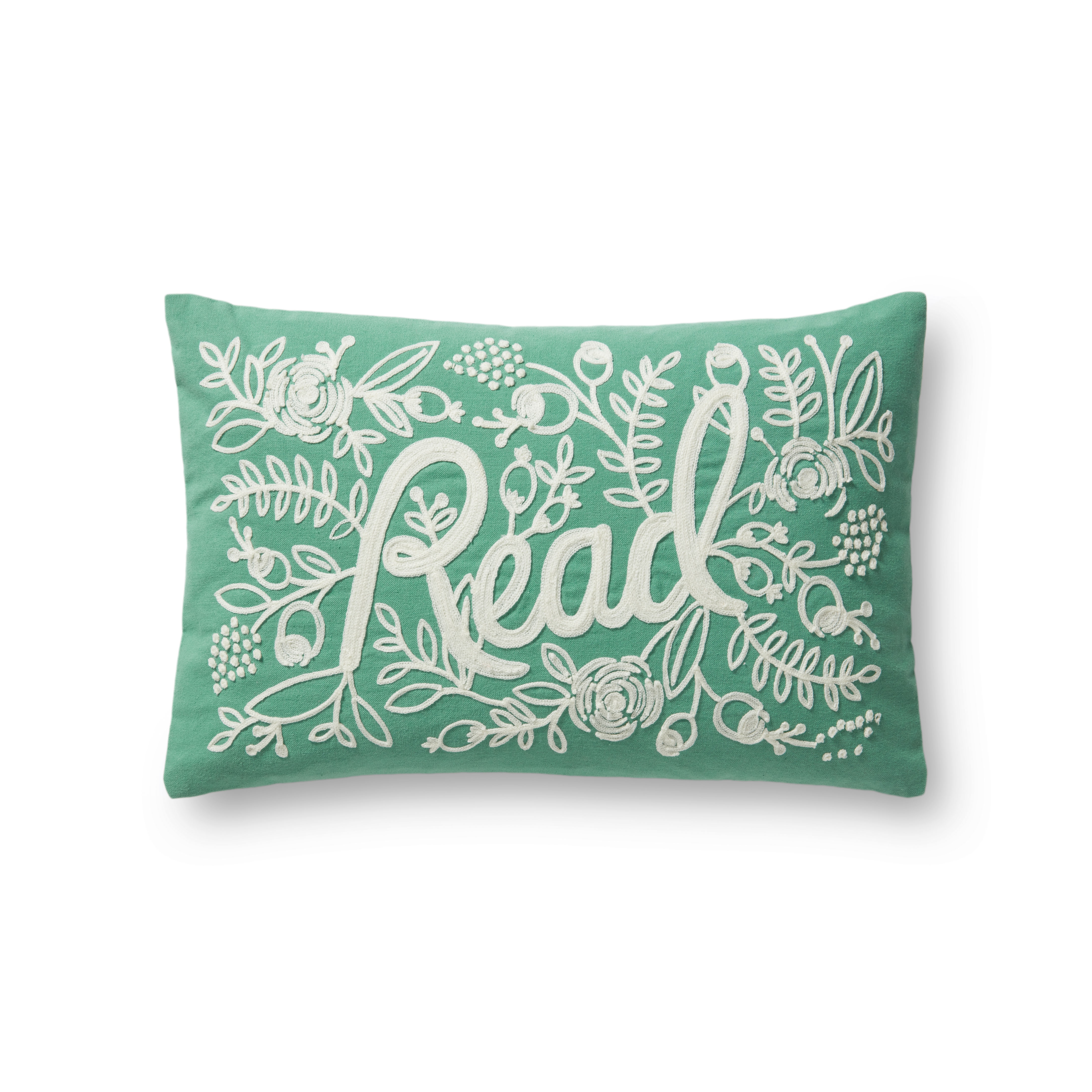 Rifle Paper Co. x Loloi Pillows PRP0001 Sage 13" x 21" Cover w/Down - Image 0