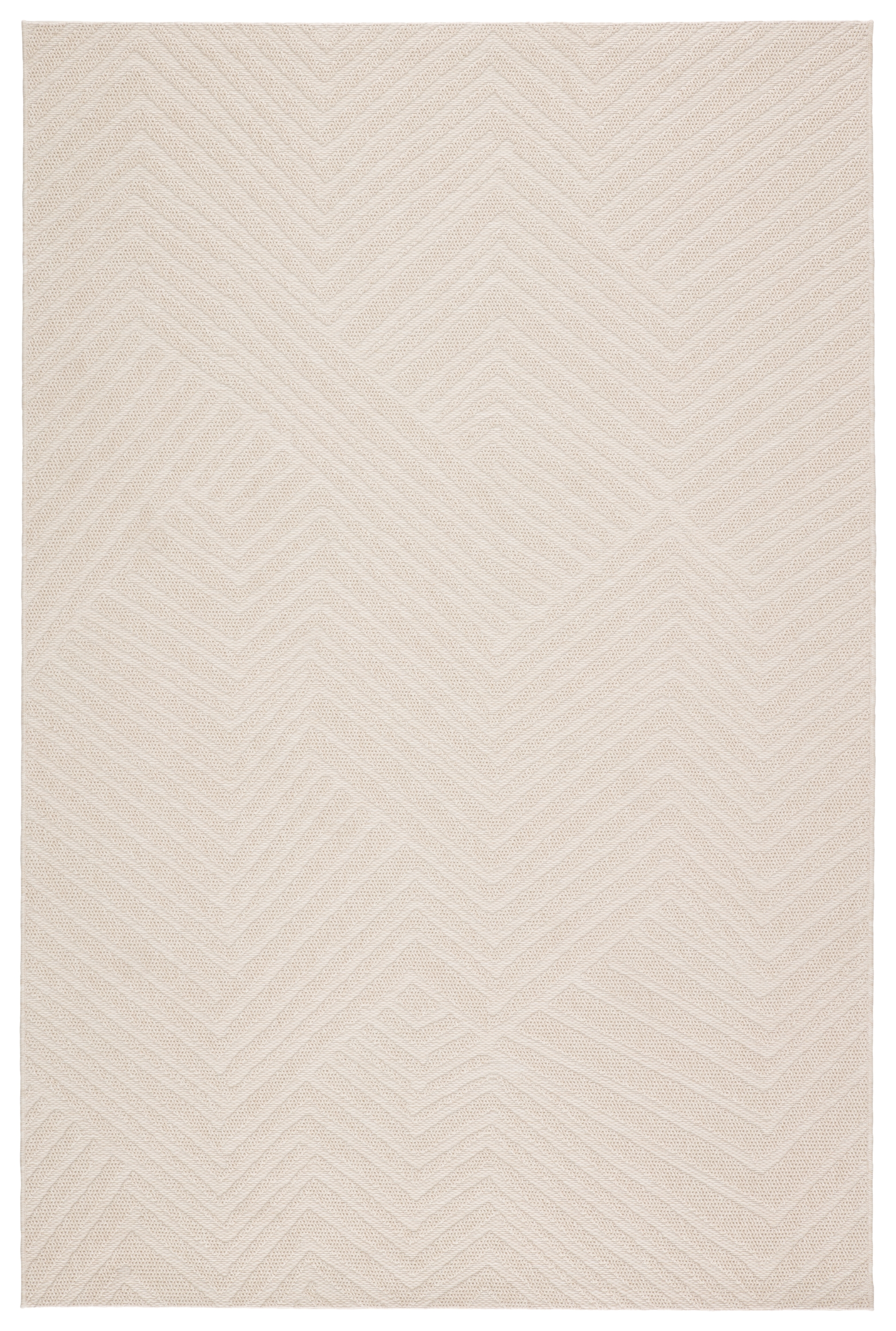 Linet Indoor/ Outdoor Chevron Cream Area Rug (2'X3'7") - Image 0